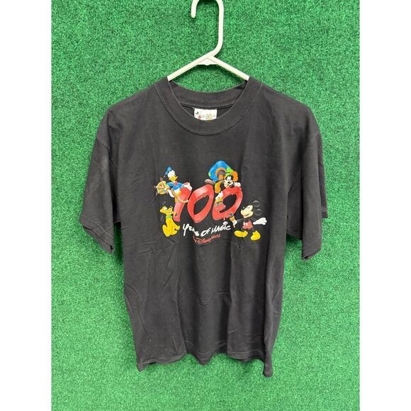 Disney 100 Years of Wonder Black T-Shirt - Size Medium - 2023 Anniversary Tee - Picture 1 of 7